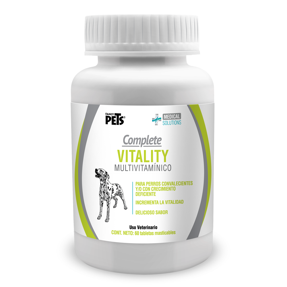 MS Complete Vitality para Perros - Tabletas Masticables Multivitamínico 60 Tabletas